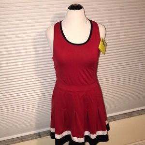 Tennis Dress / Pickleball / Athletic is Red White with Black Trim New never worn